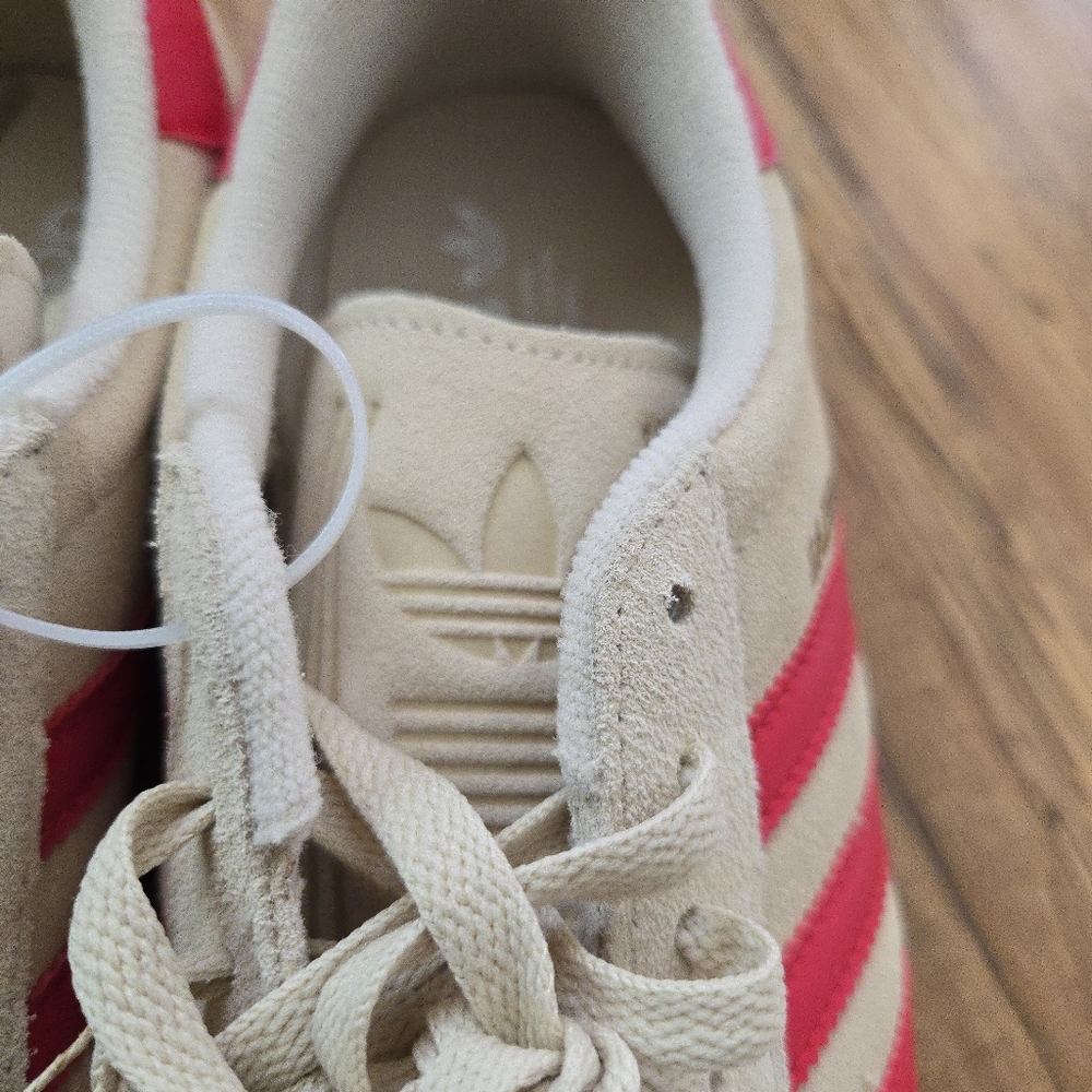 Adidas Suede Gazelle JH5393 Men Tan And Red New No Box 042025 - Picture 6 of 9
